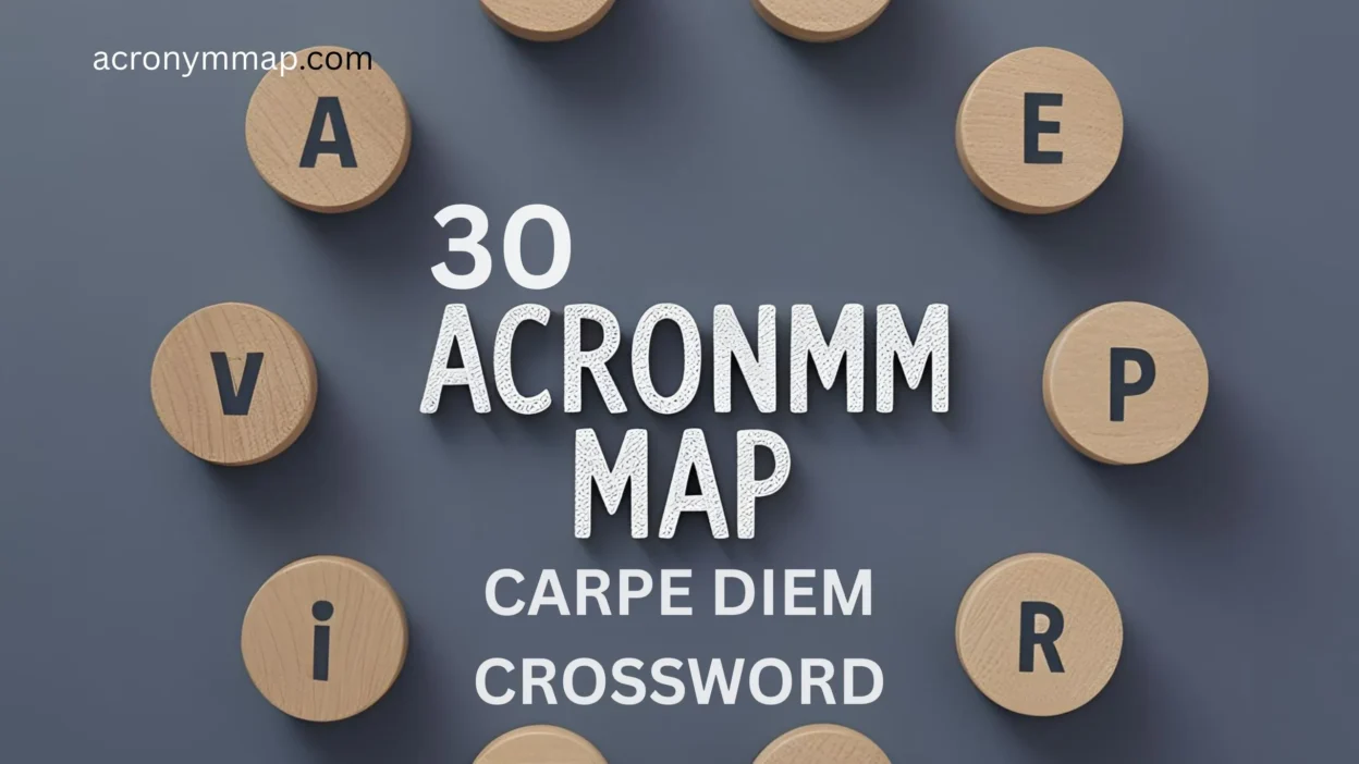 Carpe Diem Acronym Crossword