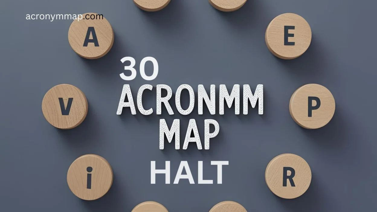 HALT Acronym Meaning