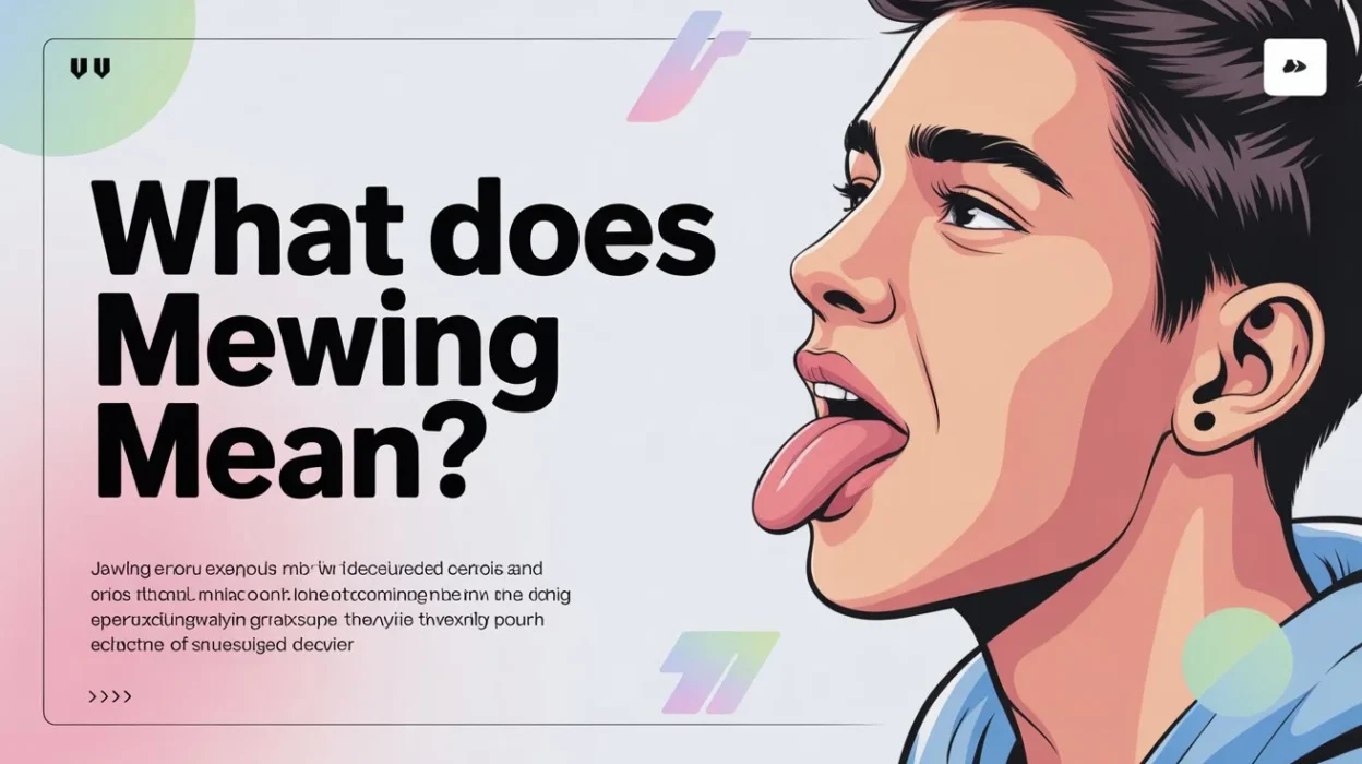 Mewing Mean in Slang
